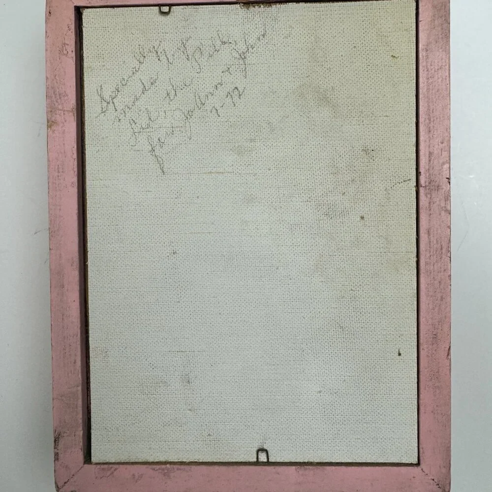 Antique Vintage 1972s  Wall Decor Wooden Frame - Display 3D  